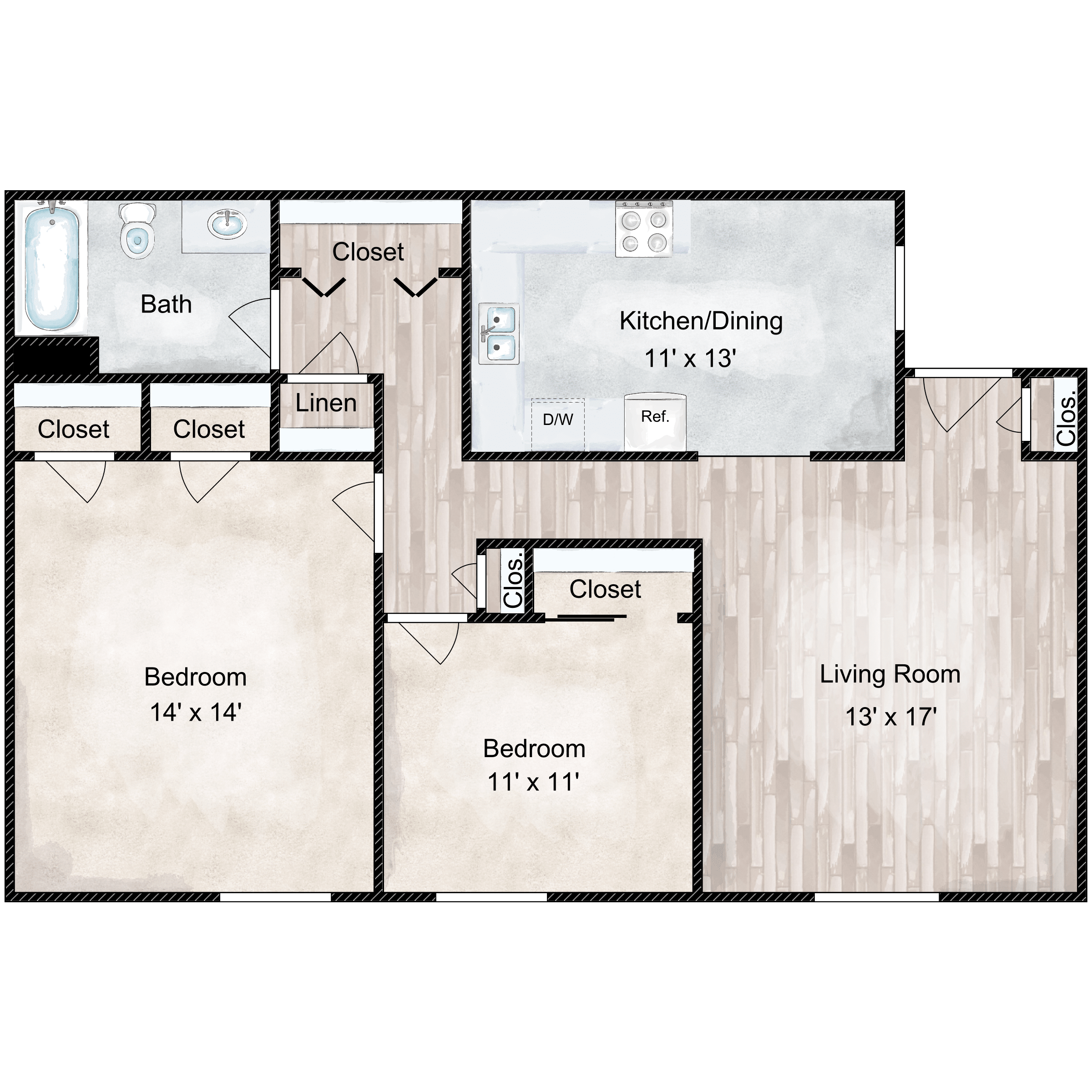 PARKSIDE 2 BEDROOM