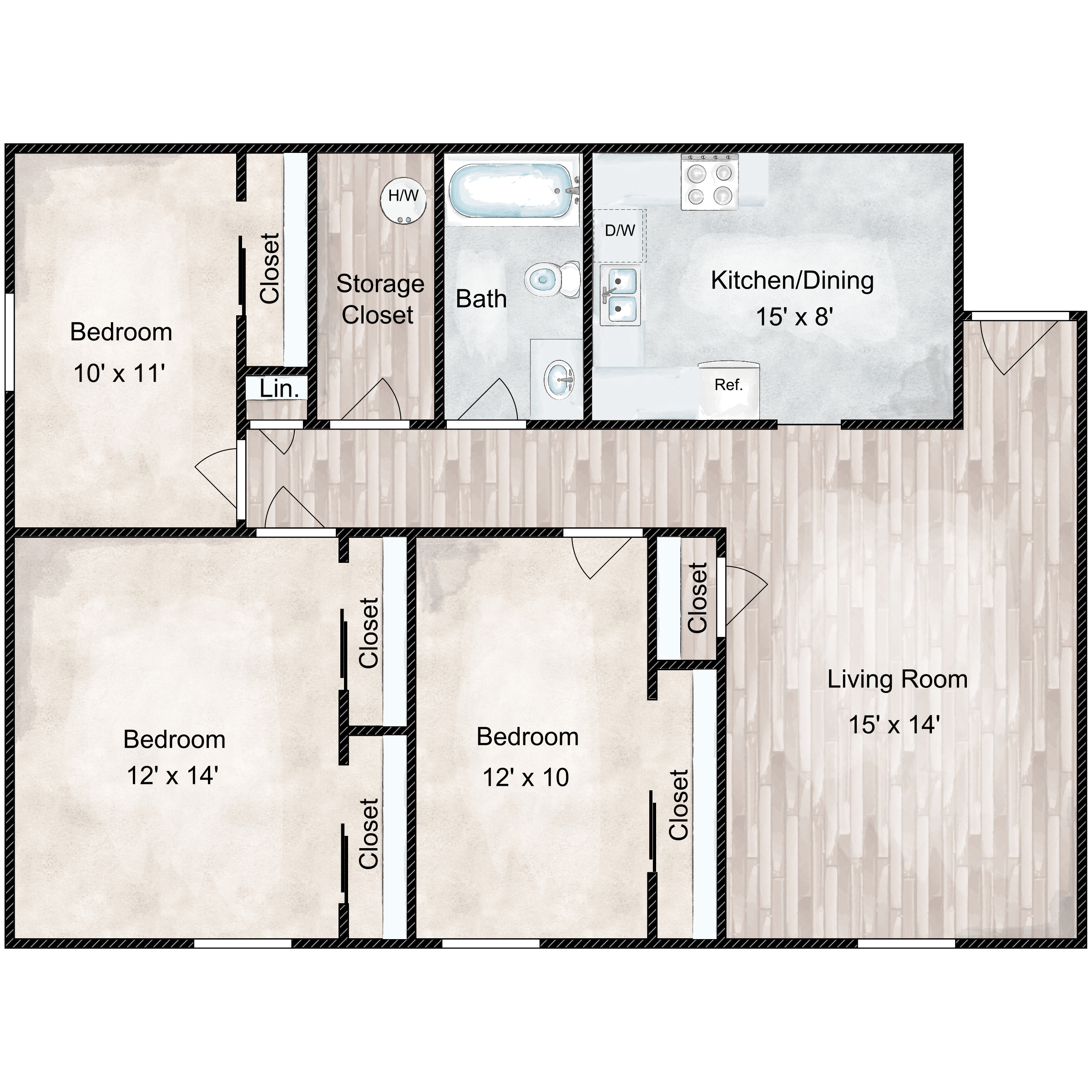 PARKSIDE 3 BEDROOM