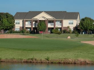 our apartments are on the golf course next to a lake