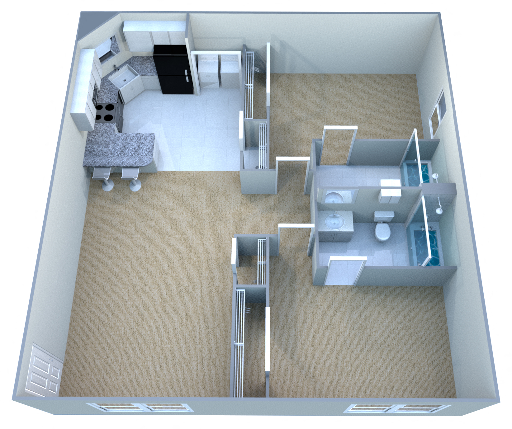 Custom Executive Suite - Fully Furnished & Paid Utilities