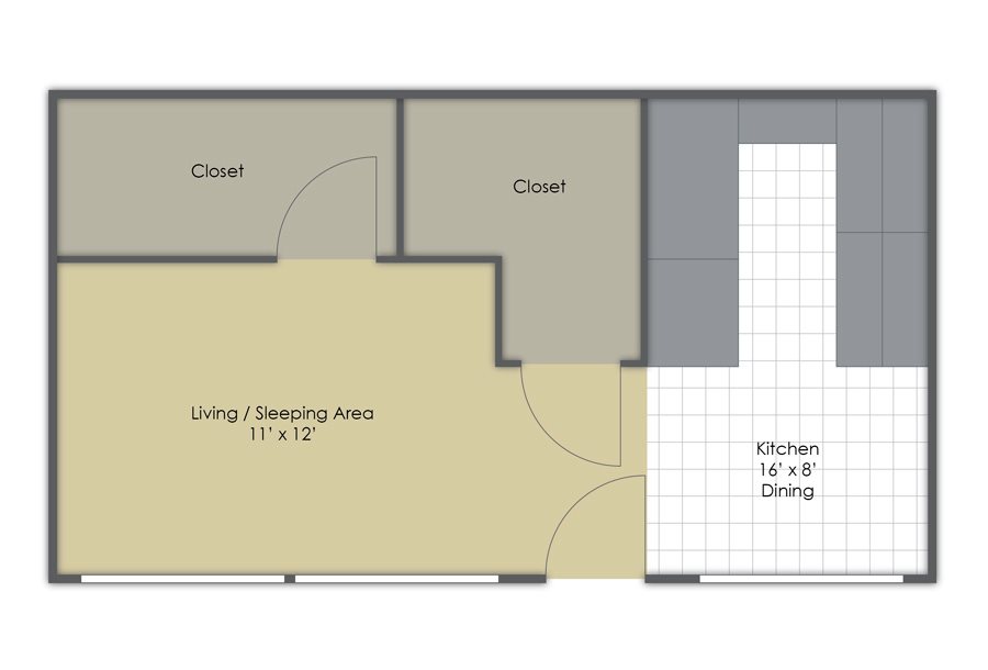 Studio Floor Plan 1
