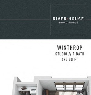 Winthrop FloorPlan Winthrop FloorPlan at River House, Indianapolis, 46220