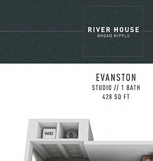 Evanston FloorPlan Evanston FloorPlan at River House, Indianapolis, Indiana