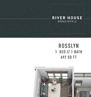 Rosslyn FloorPlan Rosslyn FloorPlan at River House, Indiana