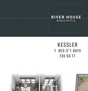 Kessler FloorPlan Kessler FloorPlan at River House, Indiana, 46220