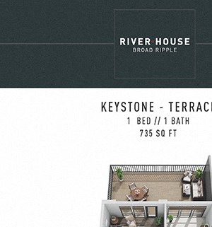 Keystone FloorPlan Keystone FloorPlan at River House, Indianapolis, Indiana