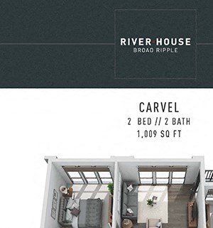 Carvel FloorPlan Carvel FloorPlan at River House, Indiana, 46220