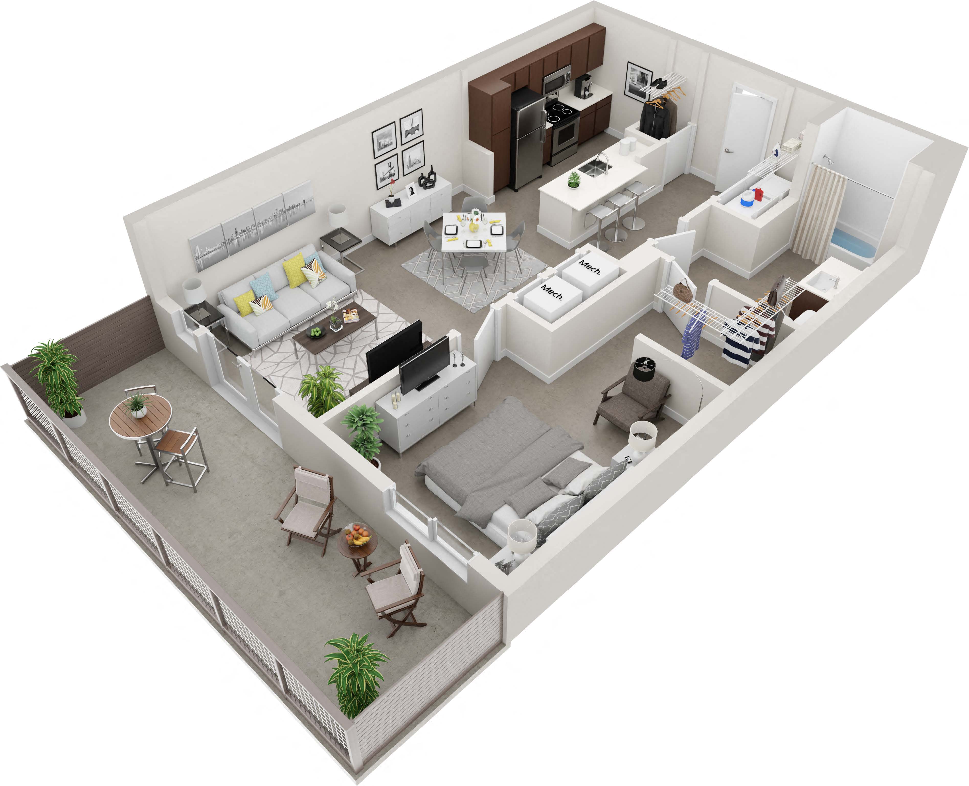 Thornton Flats - A1 Floorplan