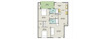 THE DOGWOOD Floor Plan at Huntington Apartments, North Carolina, 27560