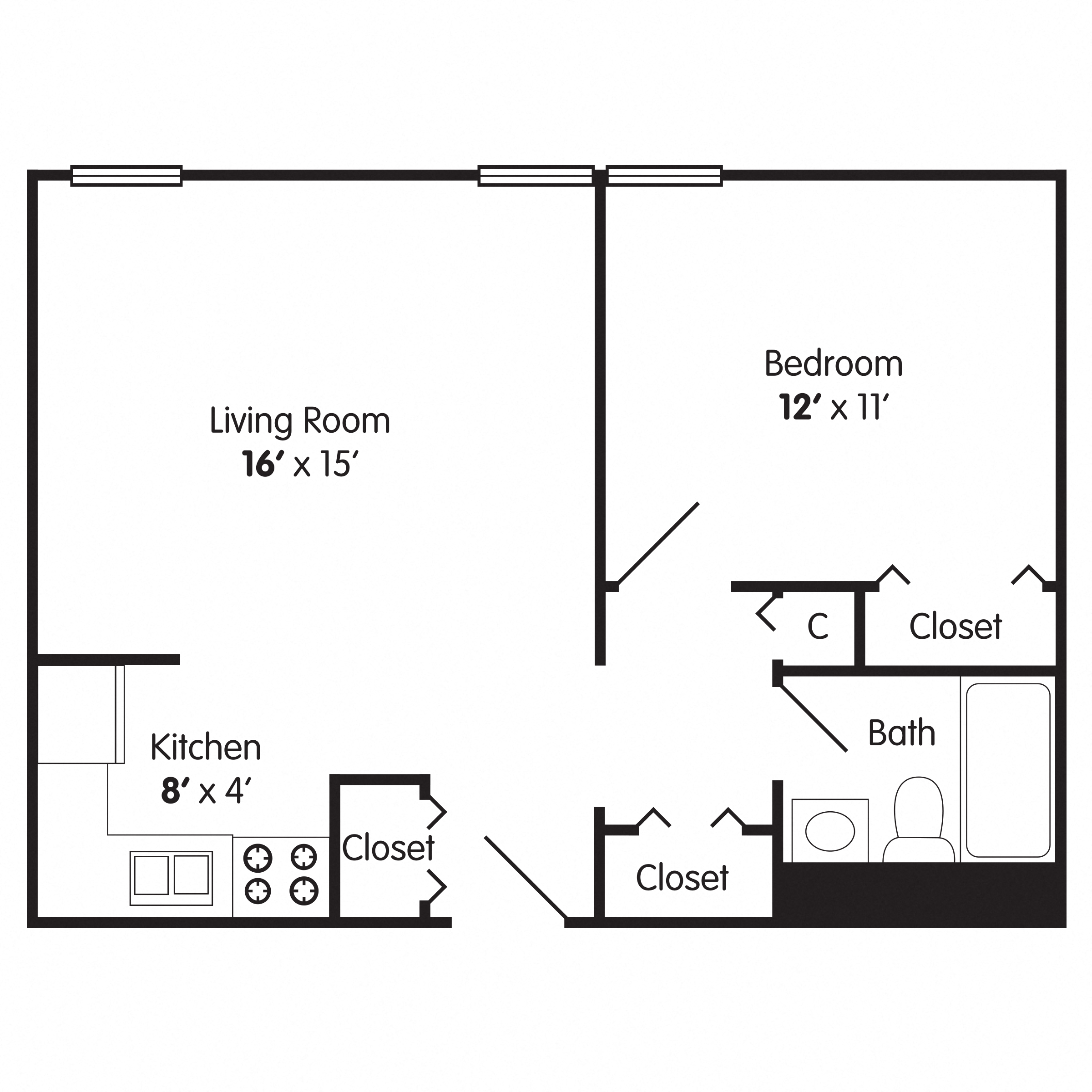 One Bedroom Apartment