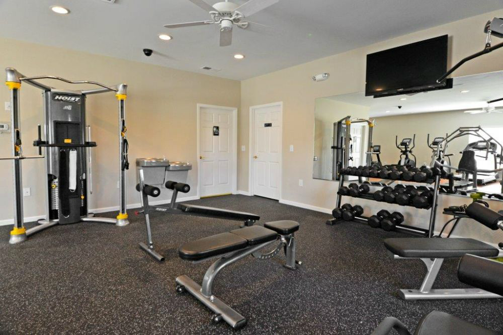 the gym at the apartments for rent