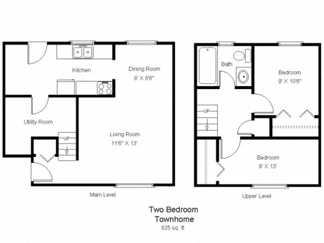 2 Bedroom 1 Bathroom