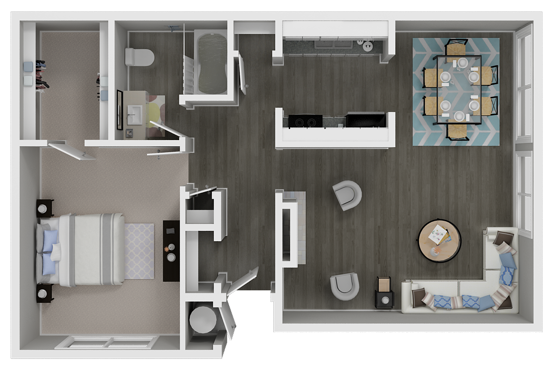 1x1 cottages available at The Marq in Santa Rosa, CA