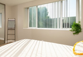 Bedroom with window l The Marq in Santa Rosa, CA - Photo Gallery 5