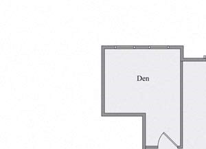 1BR + Den D