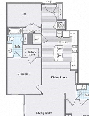 2 BR + Den C