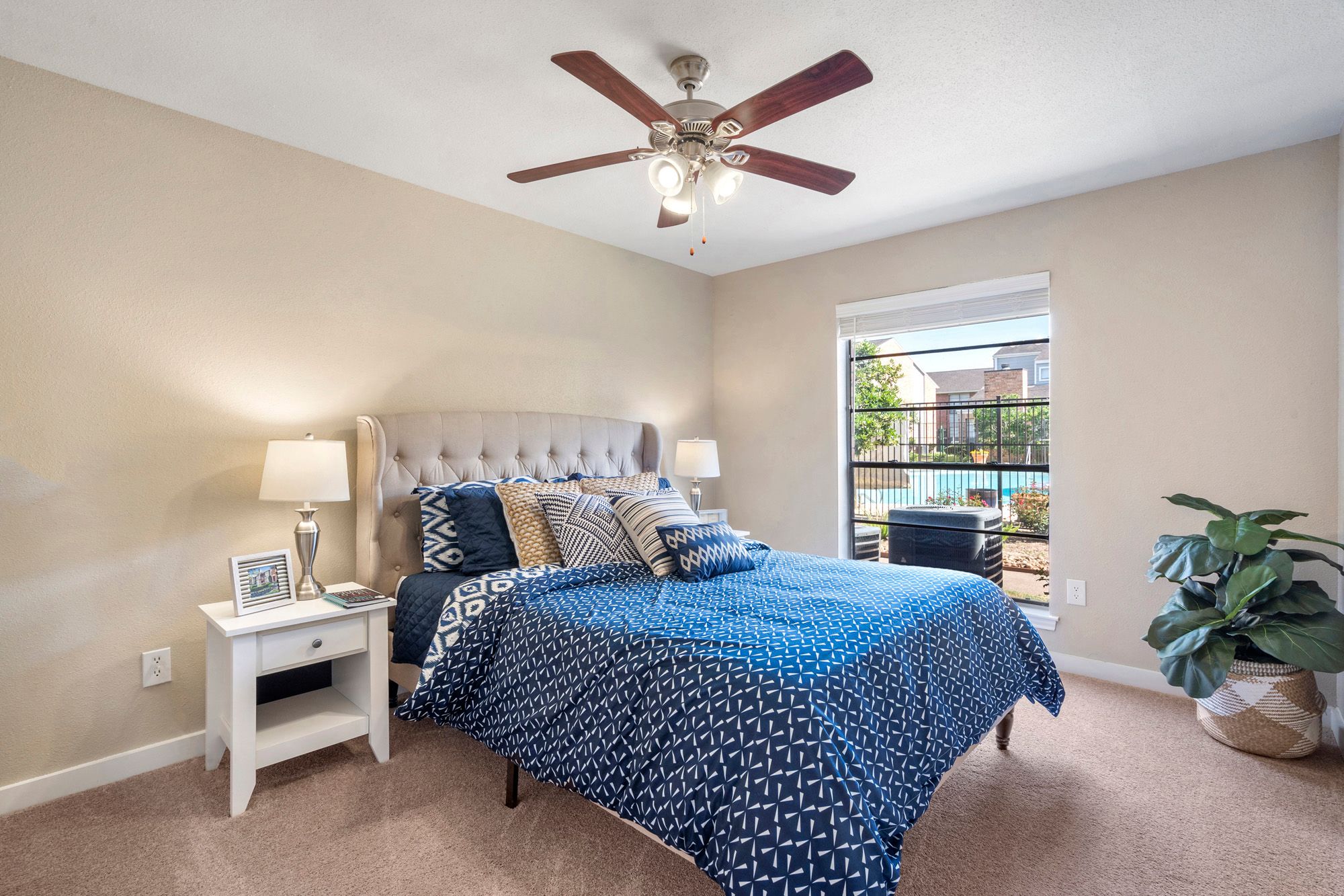 Bedroom, Bed, Chair, Interior Design, Bathroom, Closet