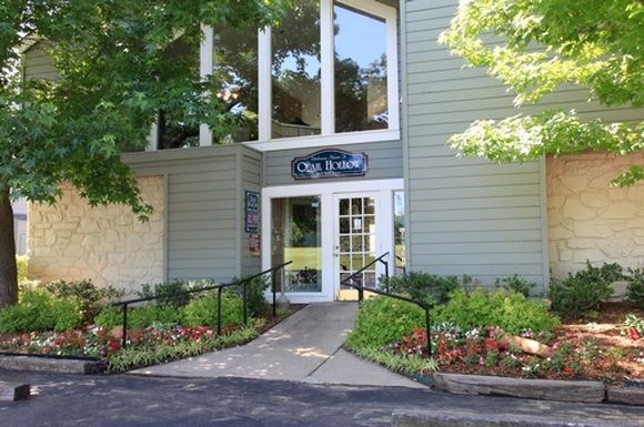 a building with a sign on the front of it