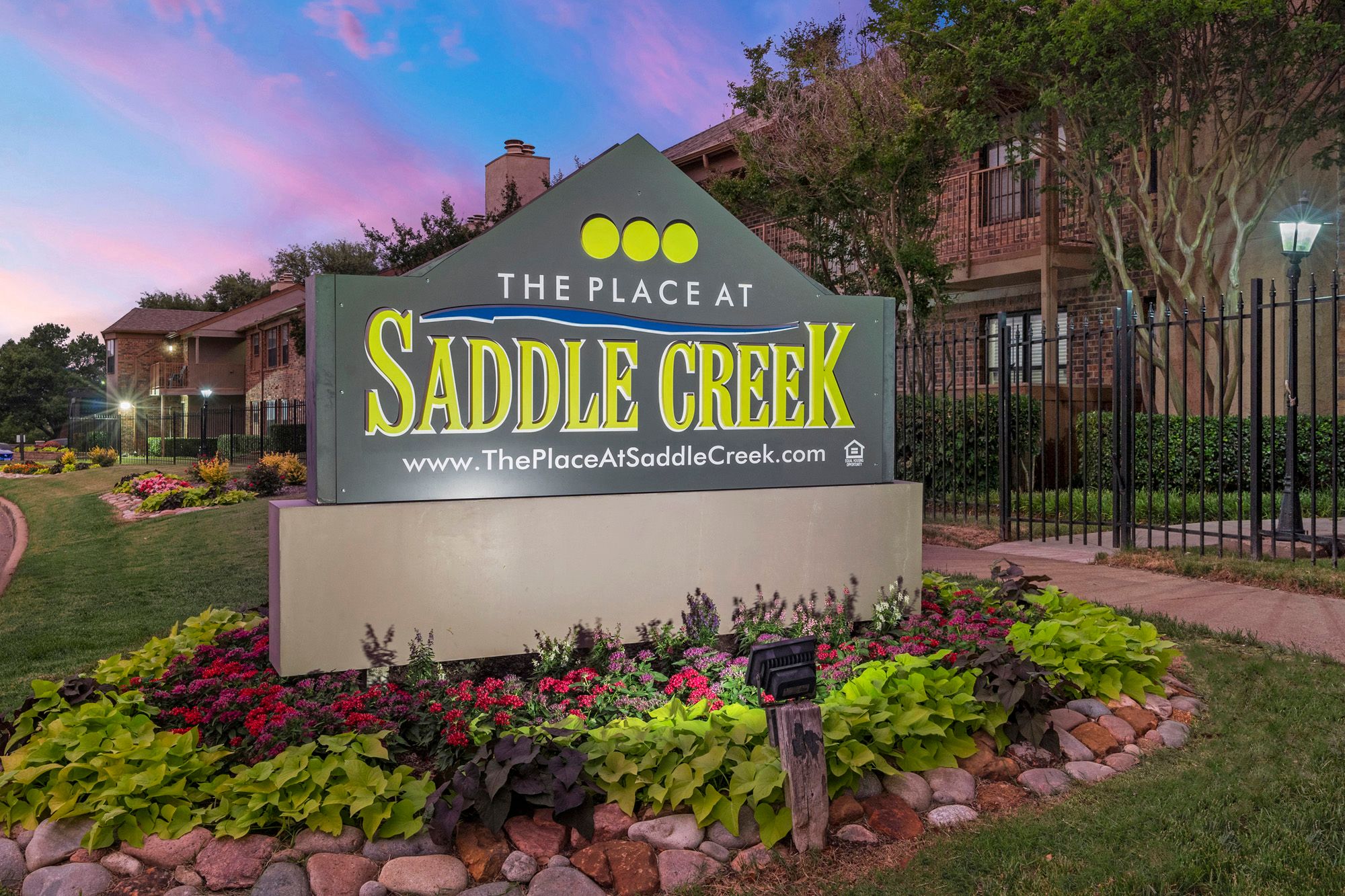 Sign, Entrance, Exterior, Landscaping