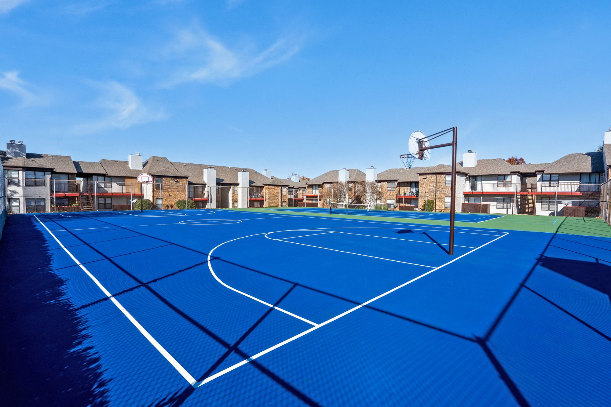 Basketball Court, Tennis Court, Outdoor, Activity