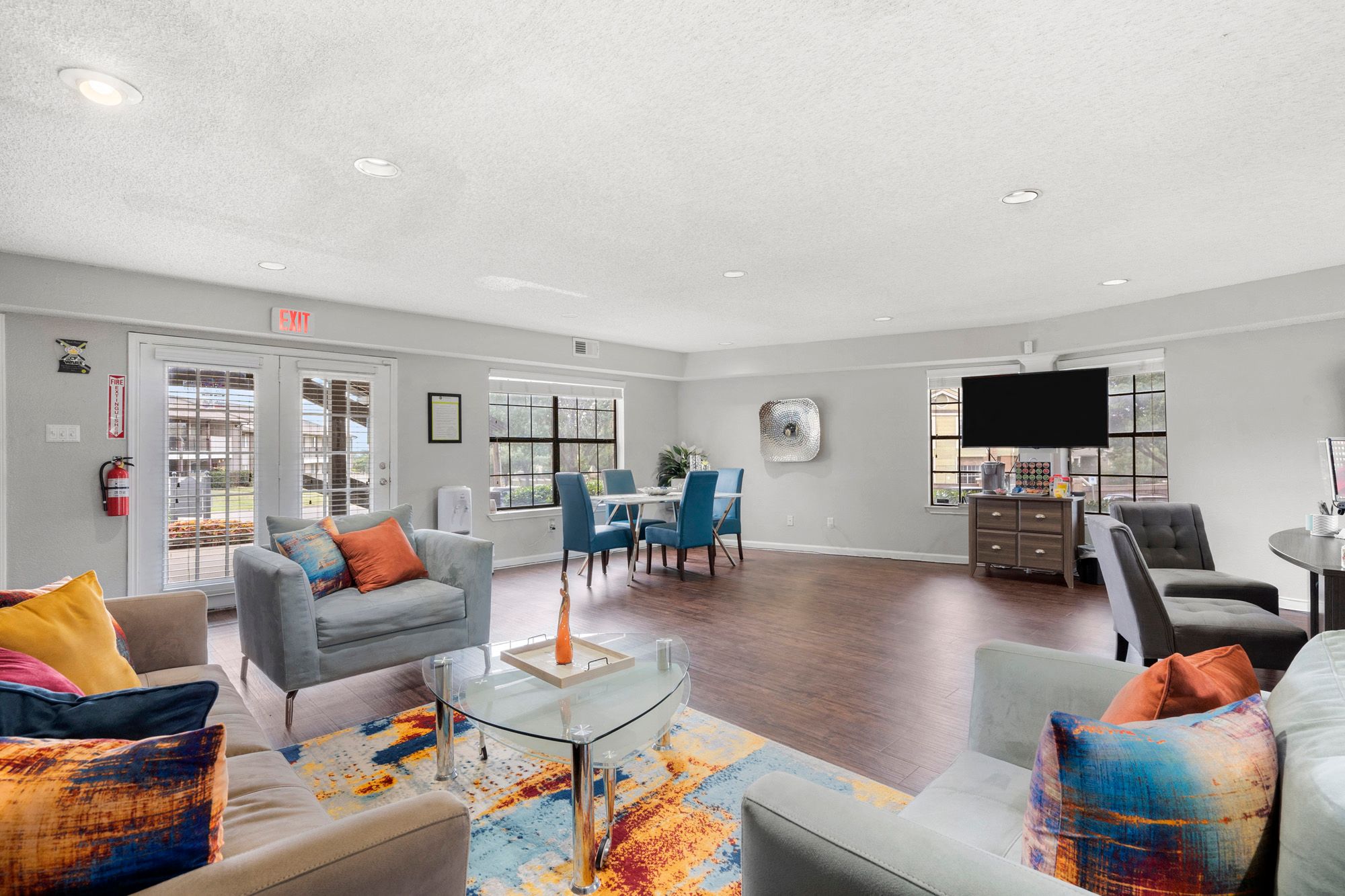 Clubhouse, Tables, Chairs, Leasing, Office