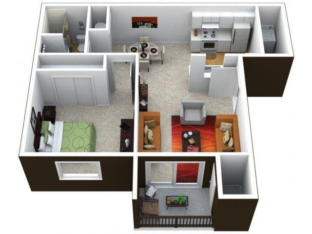 One Bedroom One Bathroom One Bedroom One Bathroom