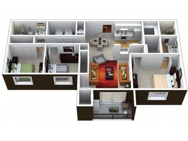 Three Bedroom Two Bathroom Three Bedroom Two Bathroom