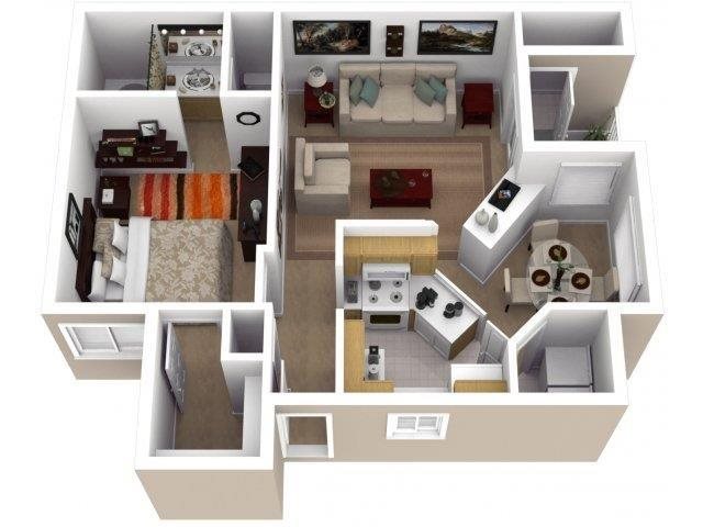 One Bedroom One Bathroom One Bedroom One Bathroom