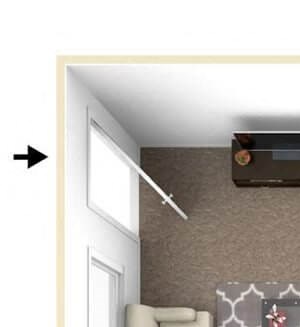 floor plan of one bedroom apartment