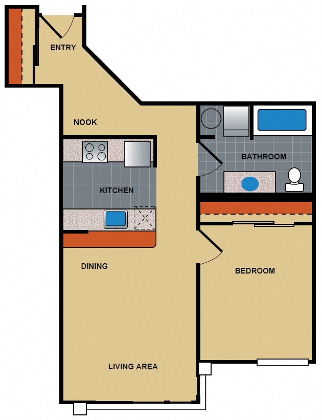 1 Bedroom + Nook