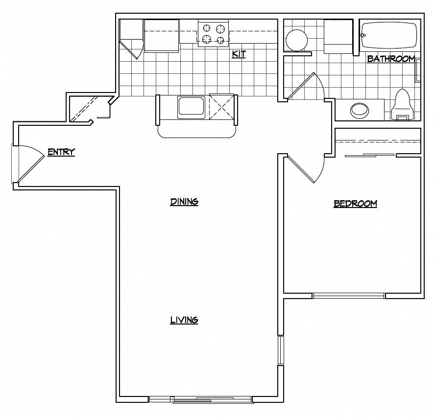 1 Bedroom + pantry + corner unit + views