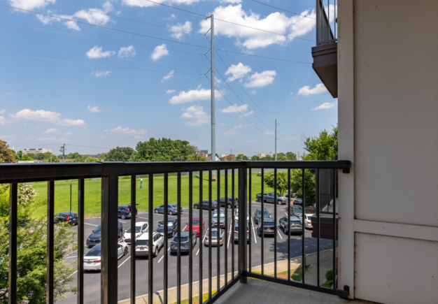 Balcony view outside at Canalside, Augusta, Georgia