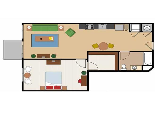 1 Bedroom/1 Bath