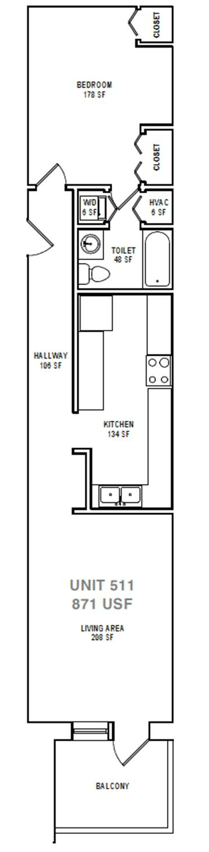 A5 One Bedroom / One Bath. NOMA Flats. Greenville, SC. A5 One Bedroom / One Bath. NOMA Flats. Greenville, SC.