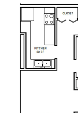 B3 Two Bedroom / One Bath. NOMA Flats. Greenville, SC. B3 Two Bedroom / One Bath. NOMA Flats. Greenville, SC.