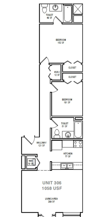 B6 Two Bedroom / Two Bath. NOMA Flats. Greenville, SC. B6 Two Bedroom / Two Bath. NOMA Flats. Greenville, SC.