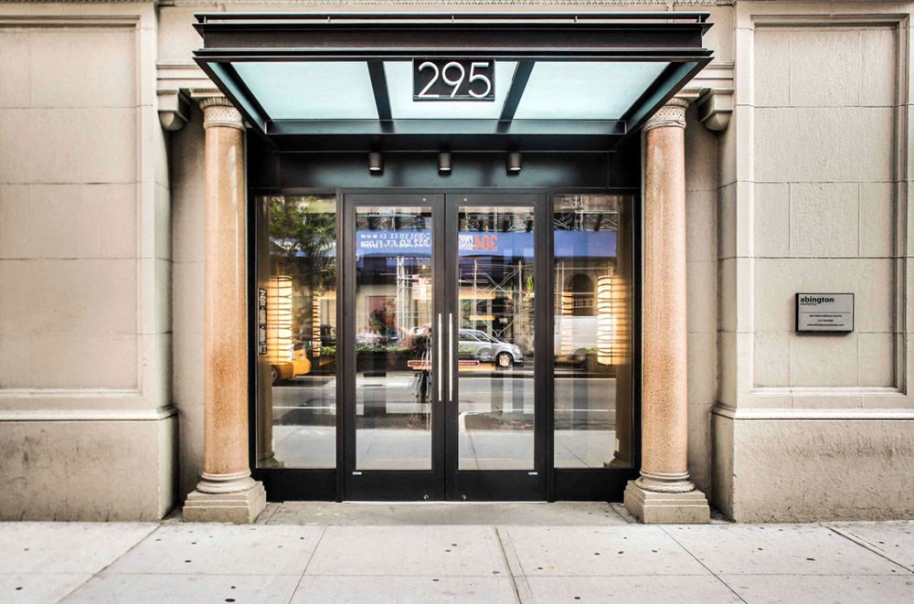 the front door of the store