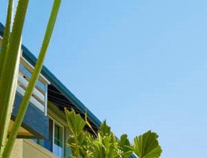 Walkway to Apartments Summer Terrace Exterior