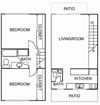 2 Bedroom / 1.5 Bath Townhome