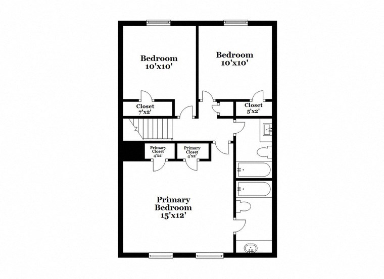 a floor plan of a house with a bedroom and a living room