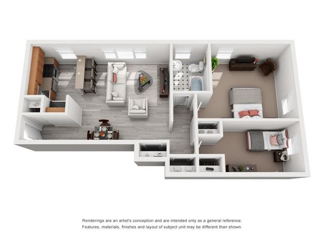 2 Bedroom Floor Plan 2