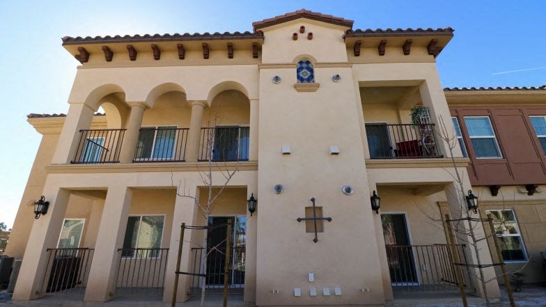 a building with a cross on the front of it