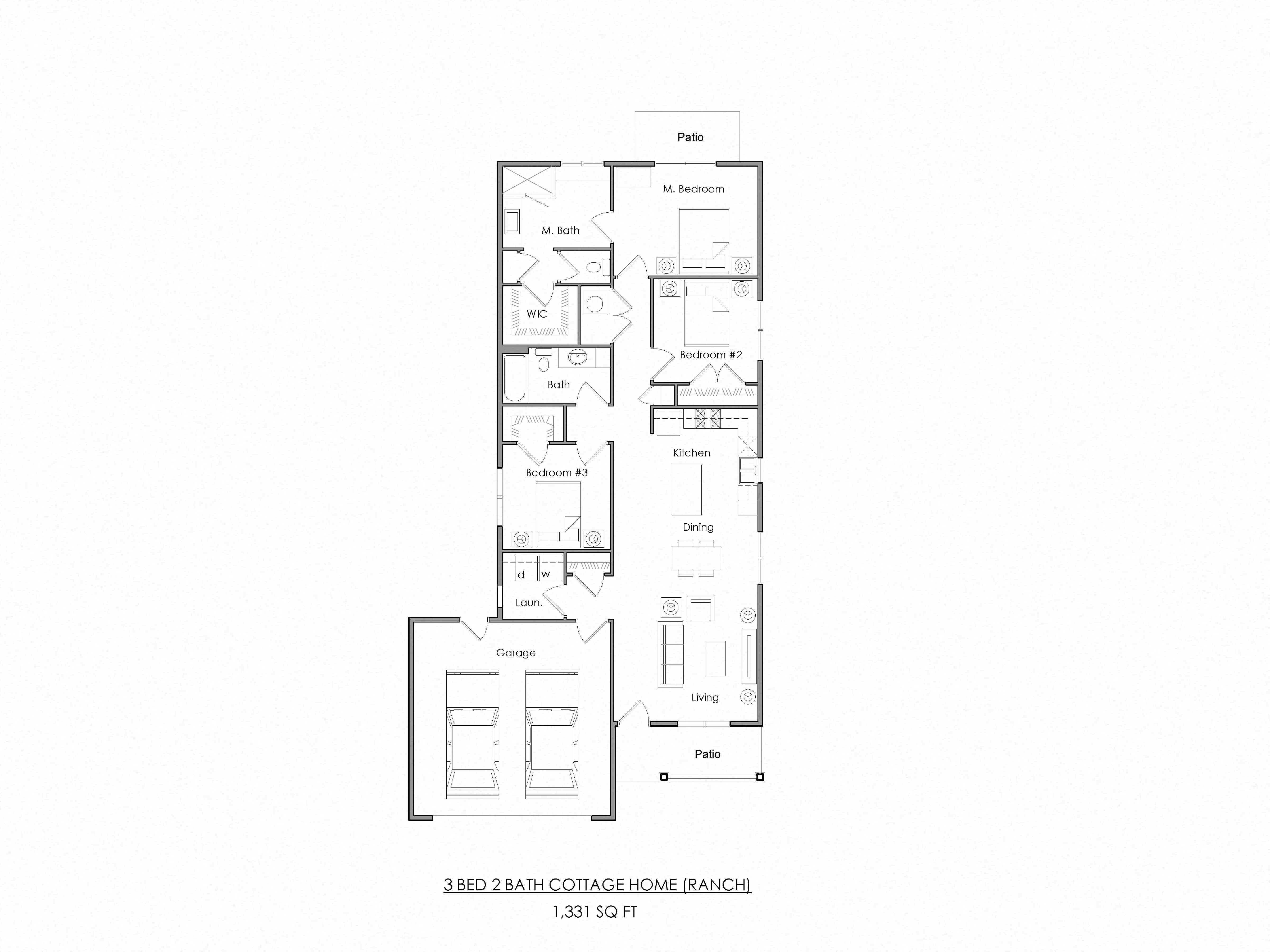 Cottage Homes - 3Bed/2Bath RANCH