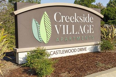 Monument Sign l Creekside Village in Pittsburg, CA