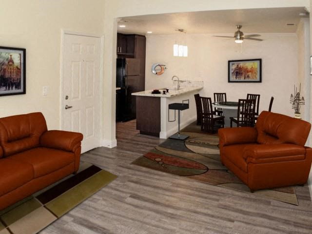 living and dining room Eclipse 96 Apartments in Fair Oaks CA