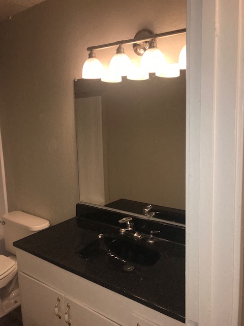 Bathroom vanity  l Forest Glenn Apartments in East Vallejo CA