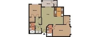 the Dover Building A & B floor plan.