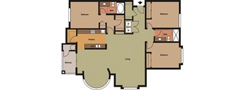 the Huning Building B floor plan.
