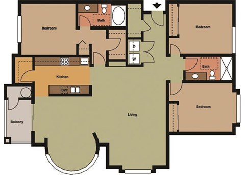 the Huning Building B floor plan.