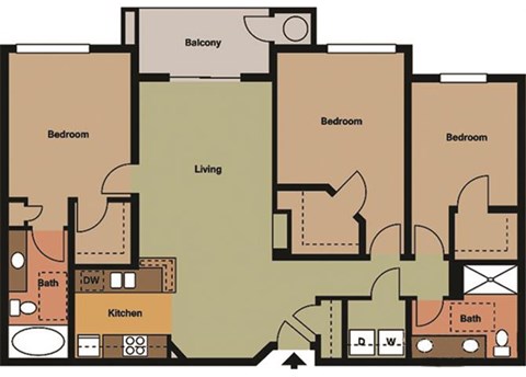 the Nottingham Building A floor plan.
